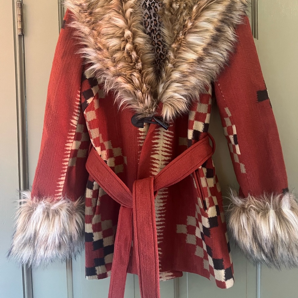 Tasha Polizzi Plains Coat, Size Medium